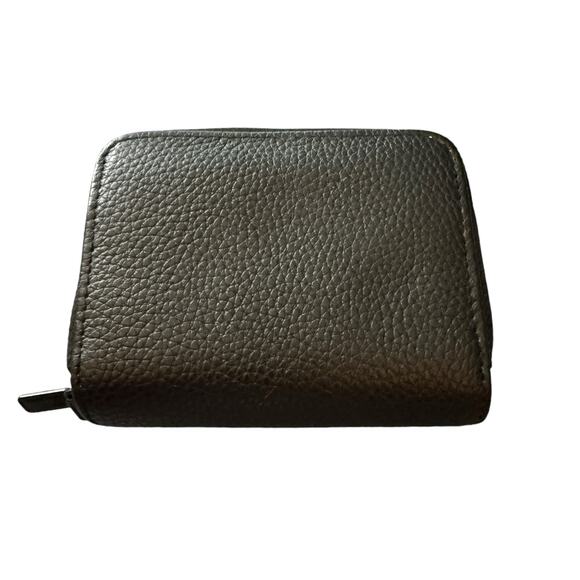 Buxton Genuine Pebbles Leather RFID Wizard Wallet 11 card slots - Black - Picture 4 of 9